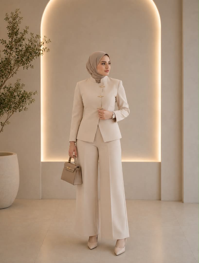 Ensemble Tailleur Femme Élégant – Coupe Chic & Modeste