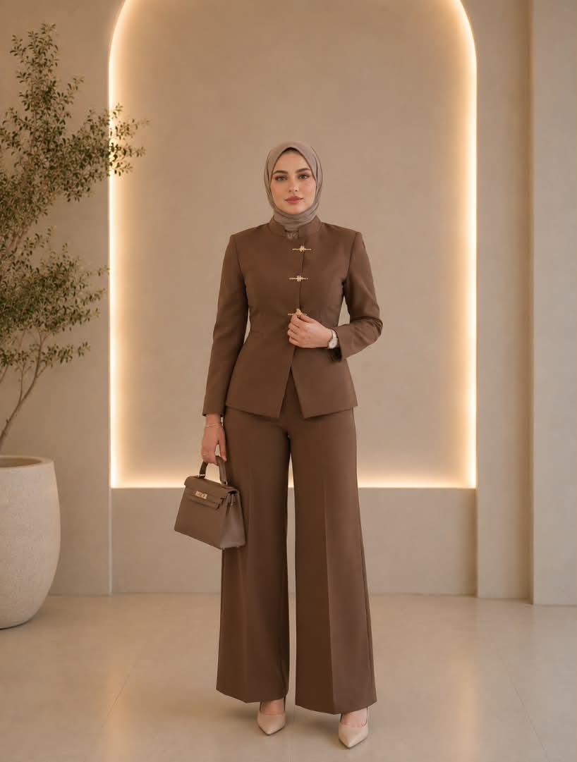 Ensemble Tailleur Femme Élégant – Coupe Chic & Modeste